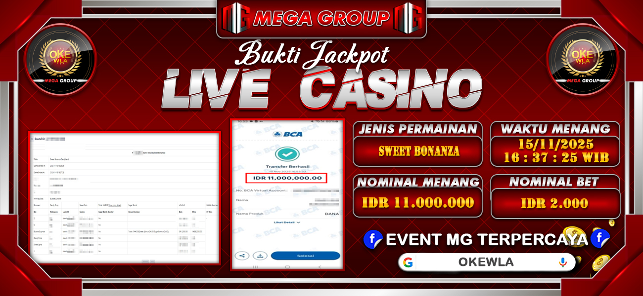 Bukti JP situs Okewla hari Sabtu, 15 November 2025